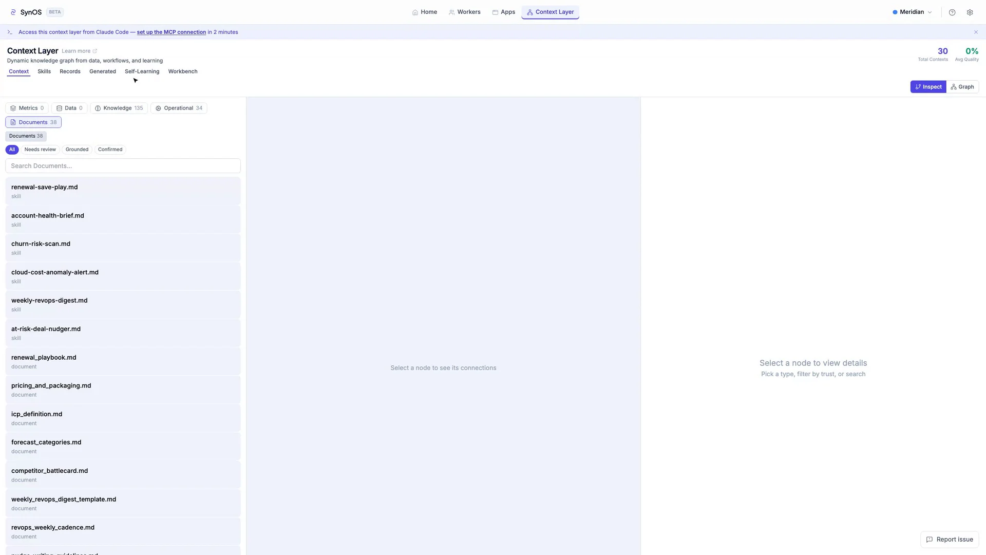 Documents and unstructured data added as context